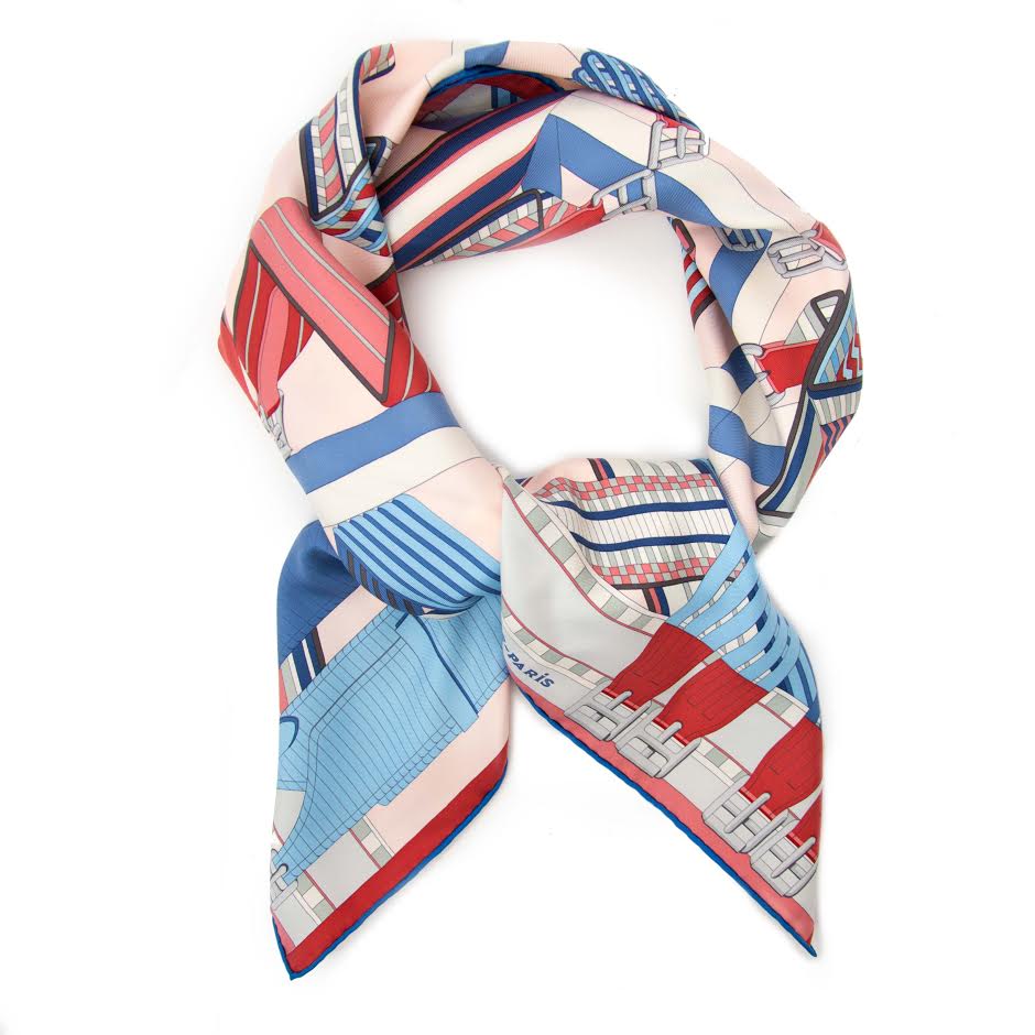 Hermès Sangles en Zig Zag Silk Scarf w/ Tags