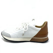 Hermès Miles Leather Sneakers White Designer Consignment From Runway With Love
