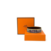 Hermès horse Tenues et Couvertures Enamel Bangle designer consignment 