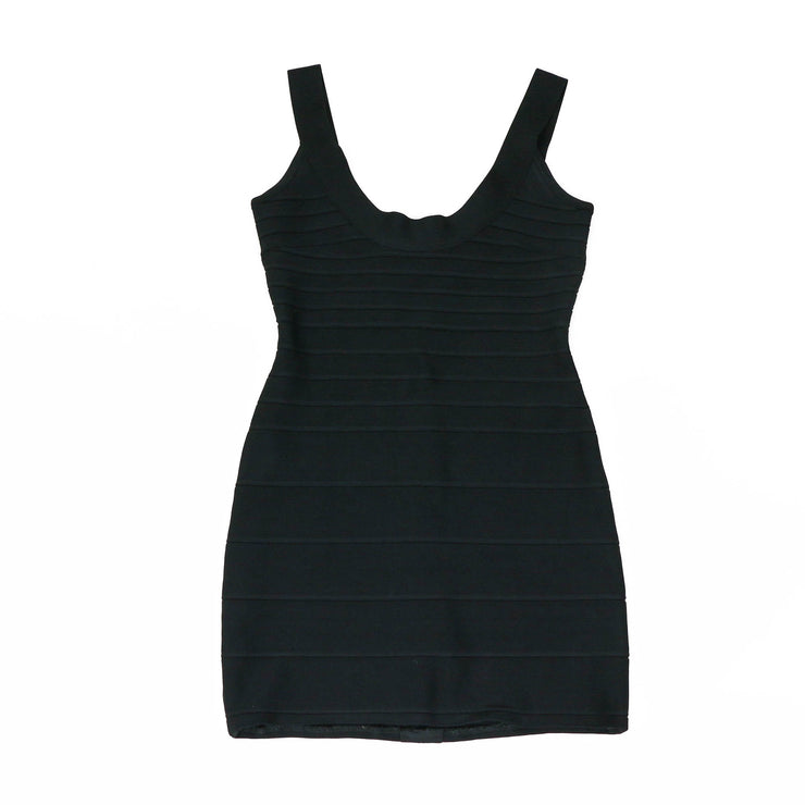 Herve Leger Black Bandage Mini Dress - Size XS