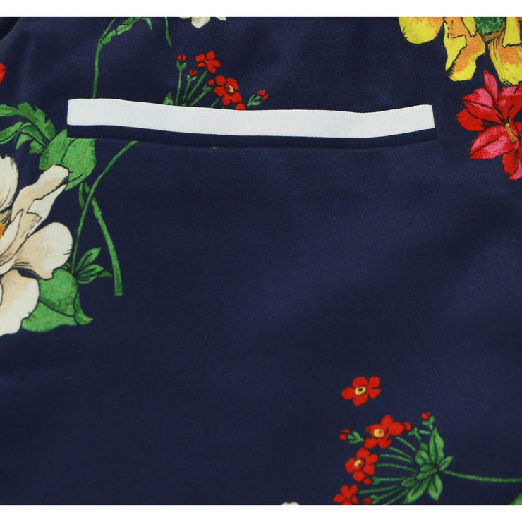Joie silk pajama pant vibrant flowers white stripes designer consignment