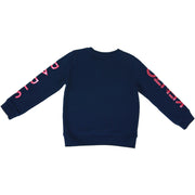 Kenzo Kids Blue pink Logo Arm Sweatshirt