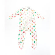 Little Marc Jacobs long sleeve onesie snap buttons down cats cactus green pink yellow