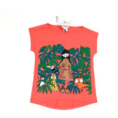 Little Marc Jacobs Jungle Print T-shirt orange kids clothing