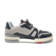 Louis Vuitton 2019 LV Trainer Sneaker Mens Virgil Abloh Black Gray Consignment Shop From Runway With Love