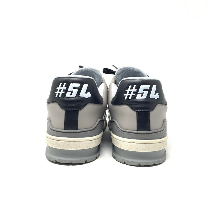 Louis Vuitton 2019 LV Trainer Sneaker Mens Virgil Abloh Black Gray Consignment Shop From Runway With Love