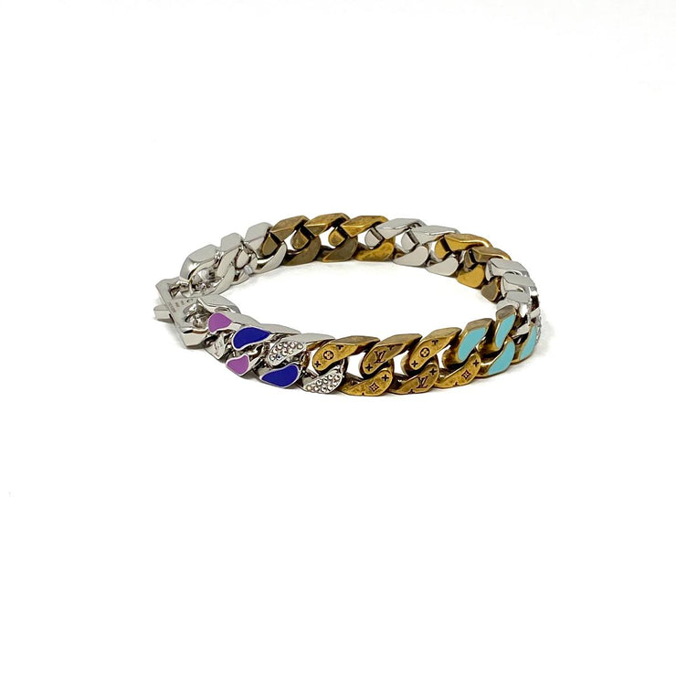 links patches bracelet multicolor