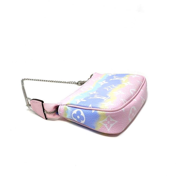 LOUIS VUITTON Pouch Bag Mini Pochette Accessoires LV Escale Pink