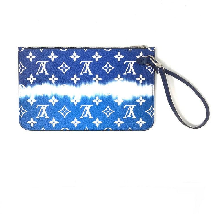 Louis Vuitton Blue Monogram Giant Escale Neverfull Pochette