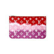 Louis Vuitton Pink/Red Coated Canvas Escale Card Holder