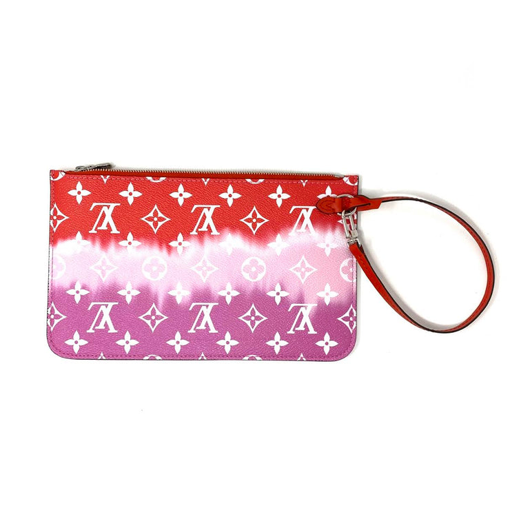 Louis Vuitton Escale Monogram Giant Neverfull Pochette Rouge Red tie Dye