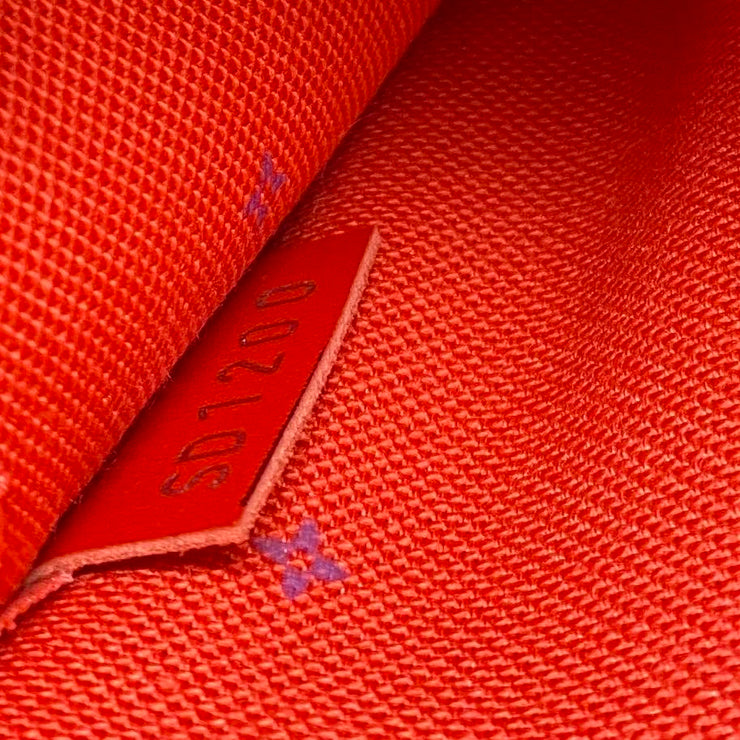 Louis Vuitton Escale Monogram Giant Neverfull Pochette Rouge Red tie Dye
