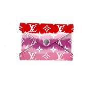 Louis Vuitton Escale Pochette Kirigami Limited edition Giant monogram red rouge consignment shop from runway with love
