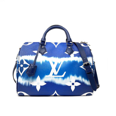 Louis Vuitton Escale Speedy Bandouliere 30 Blue Tie Dye Limited Edition Consignment Shop From Runway With Love