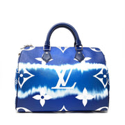 Louis Vuitton Escale Speedy Bandouliere 30 Blue Tie Dye Limited Edition Consignment Shop From Runway With Love