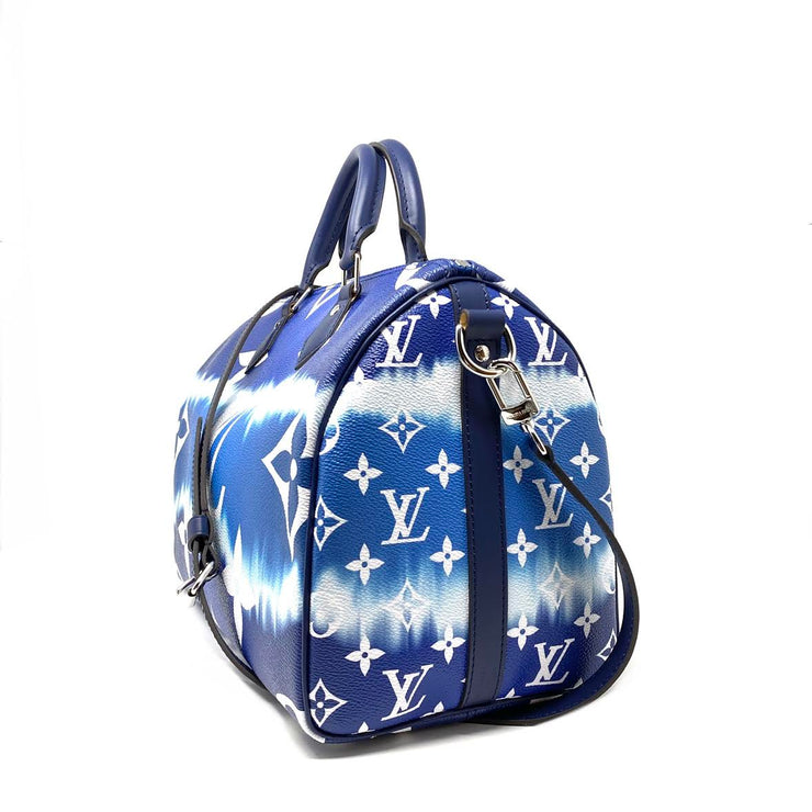 Louis Vuitton Escale Speedy Bandouliere 30 Blue Tie Dye Limited Edition Consignment Shop From Runway With Love