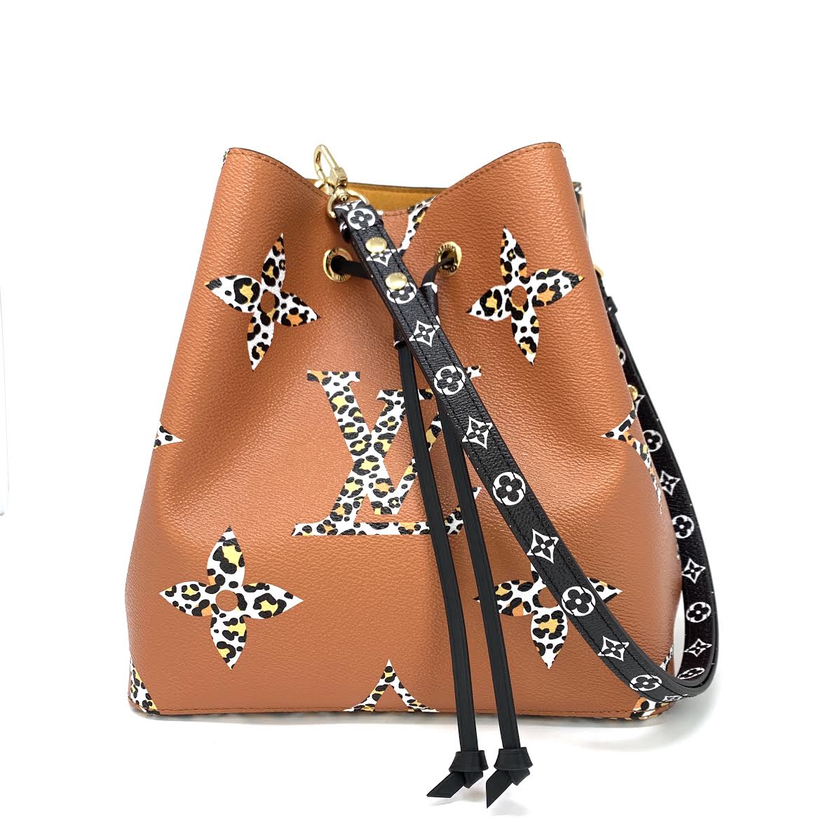 Louis Vuitton Bag Charm and Key Holder Monogram Giant Jungle Black