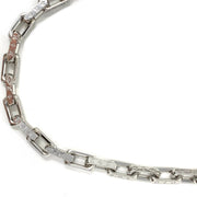 Louis Vuitton LV MONOGRAM CHAIN NECKLACE Virgil Abloh Silver From Runway With Love