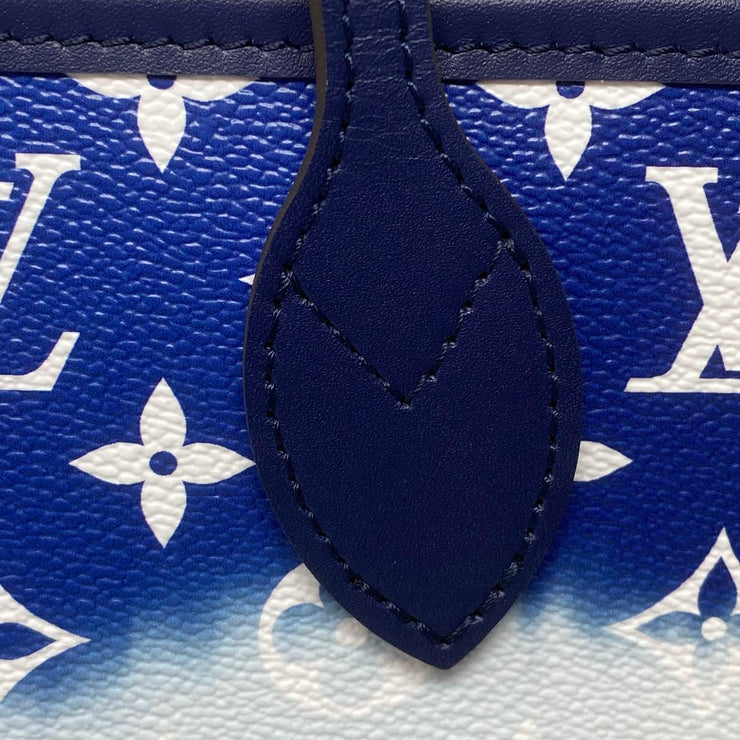 Louis Vuitton Blue Monogram Escale Coated Canvas Neverfull MM