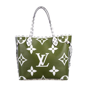 Louis Vuitton Giant Monogram Neverfull Green Designer Consignment From Runway With Love