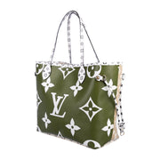 Louis Vuitton Giant Monogram Neverfull Green Designer Consignment From Runway With Love