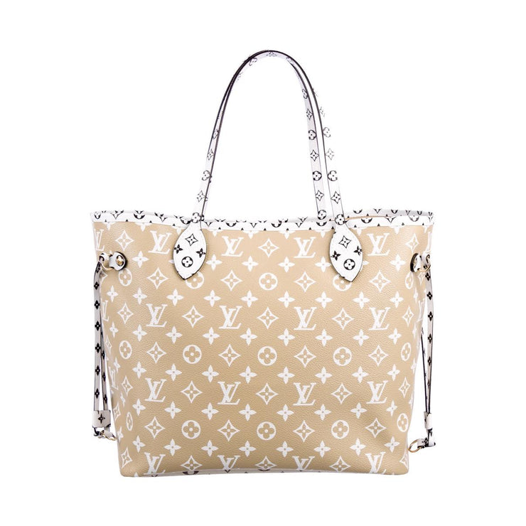 Louis Vuitton Neverfull Monogram Giant Jungle MM Ivory/Havana Beige in  Coated Canvas with Gold-tone - US