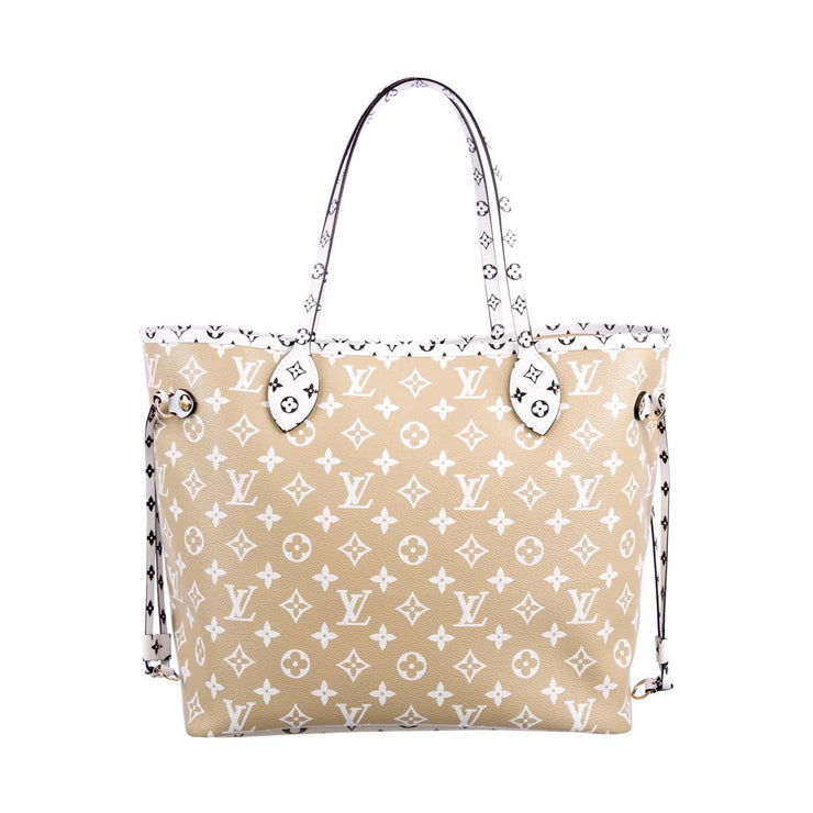 LOUIS VUITTON Monogram Giant Neverfull MM GM Pochette White