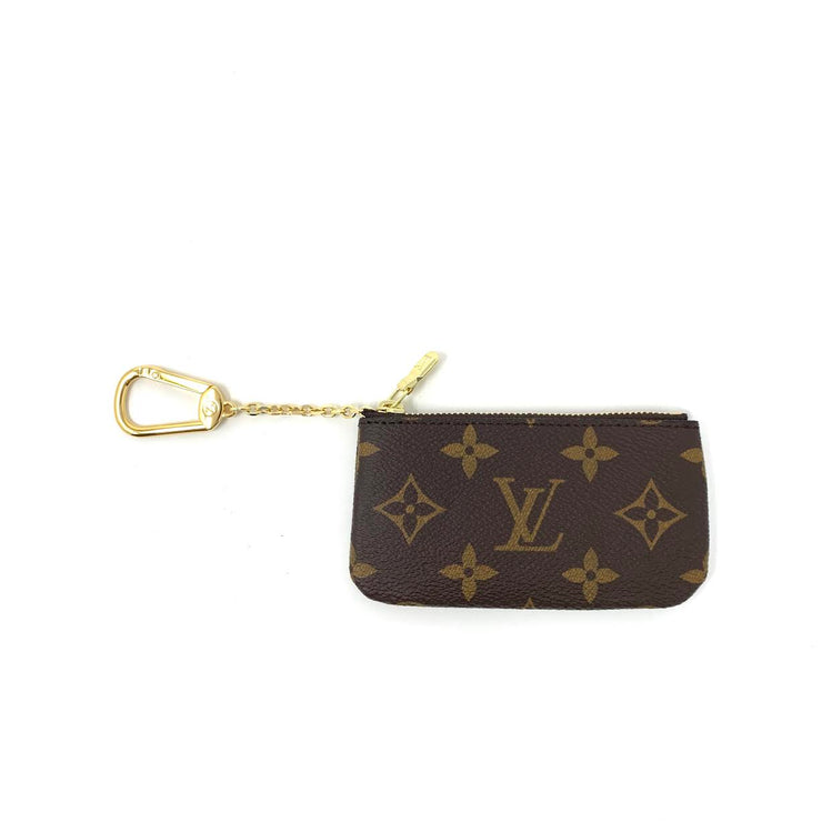 Louis Vuitton Monogram Canvas Key Pouch, Key Ring, handbag