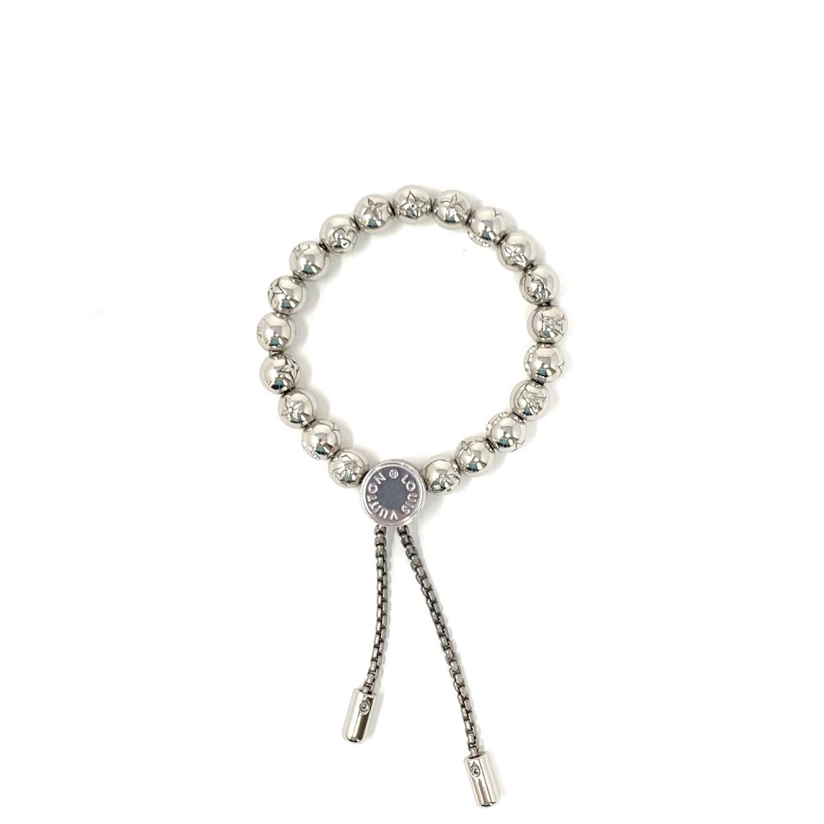 Louis Vuitton Pearls Bracelet Engraved Monogram Silver in Metal with  Silver-tone - US