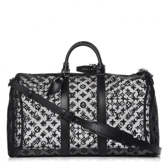 Louis Vuitton Monogram See Through Keepall Bandouliere 50 w/ Tags
