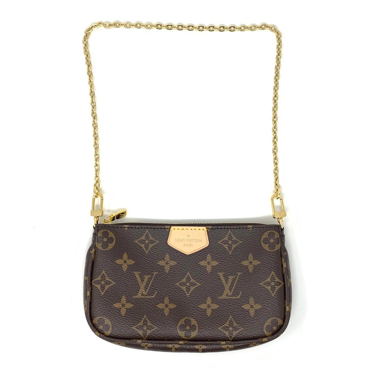 Louis Vuitton Multi Pochette Accessoires Monogram Pink Clutch