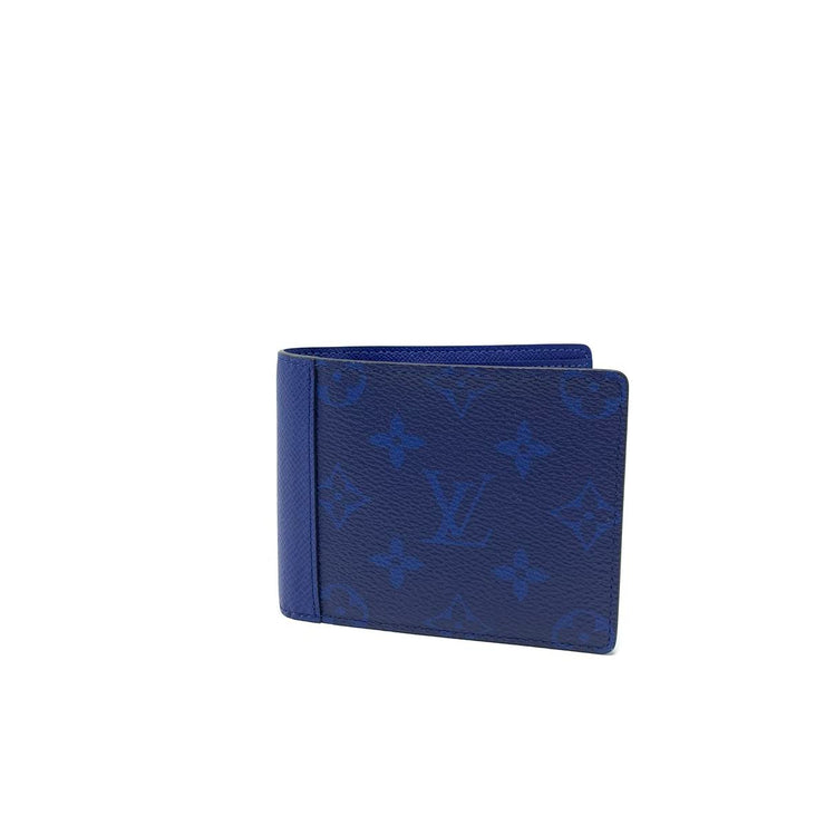 Louis Vuitton, Bags, Louis Vuitton Blue Taigarma Multiple Leather Wallet