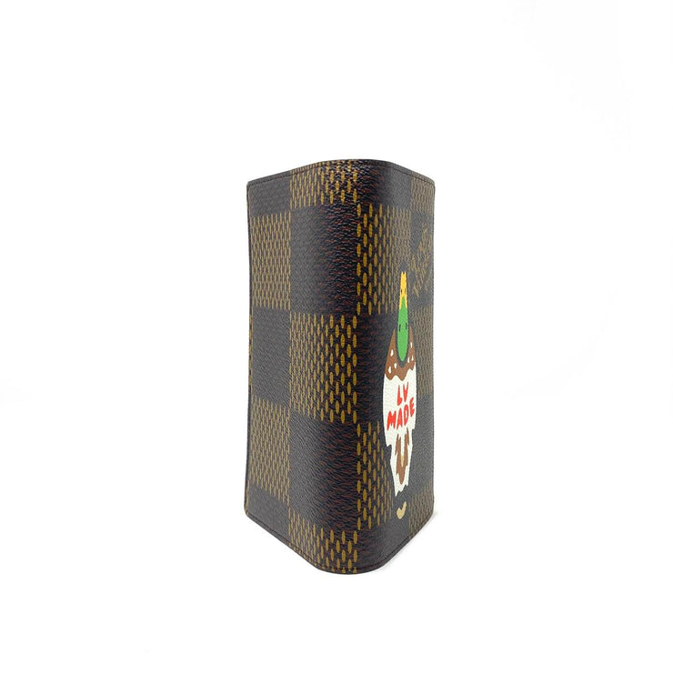 Louis Vuitton LV Nigo Card holder Brown Leather ref.410013 - Joli Closet
