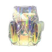 louis vuitton clear christopher backpack GM Monogram Prism The grays and blacks are complemented by the silver highlights of the buckles and zips Handbags Maleta Louis Vuitton Transparente