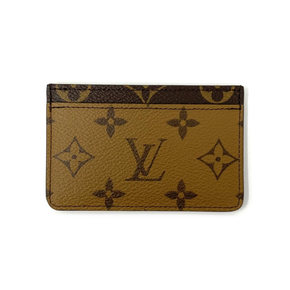 Leather Monogram Card Holder