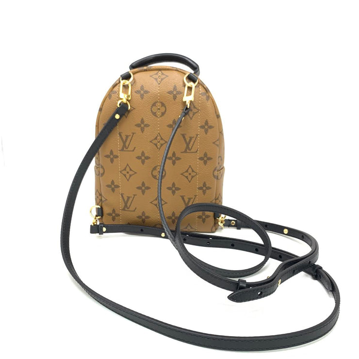 Louis Vuitton LV Palm spring mini backpack reverse Brown Leather ref.299723  - Joli Closet