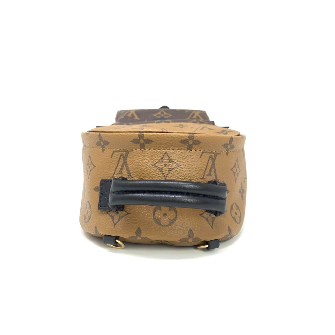 louis vuitton 2016 reverse monogram palm springs backpack mini Louis Vuitton Reverse Monogram Palm Springs Mini Backpack w/ Tags