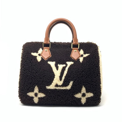 Louis Vuitton Speedy Bandouliere Monogram Teddy Fleece 25 w/ Tags