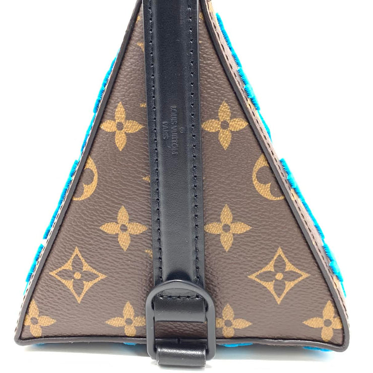Louis Vuitton Triangle Messenger Bag turquoise Mens Virgil Abloh Consignment Shop From Runway With Love