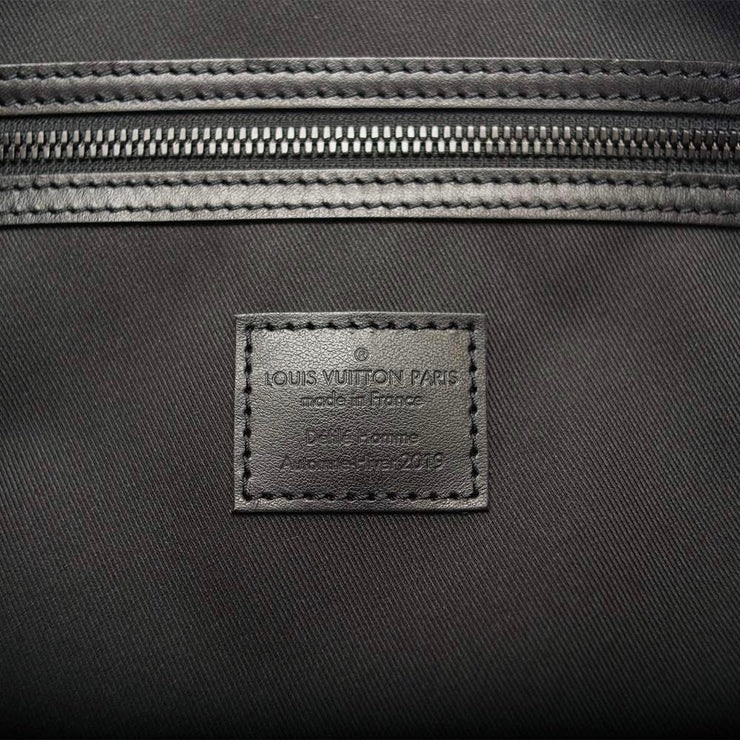 Pre-owned Louis Vuitton Keepall Bandouliere Taiga 50 Black/rainbow