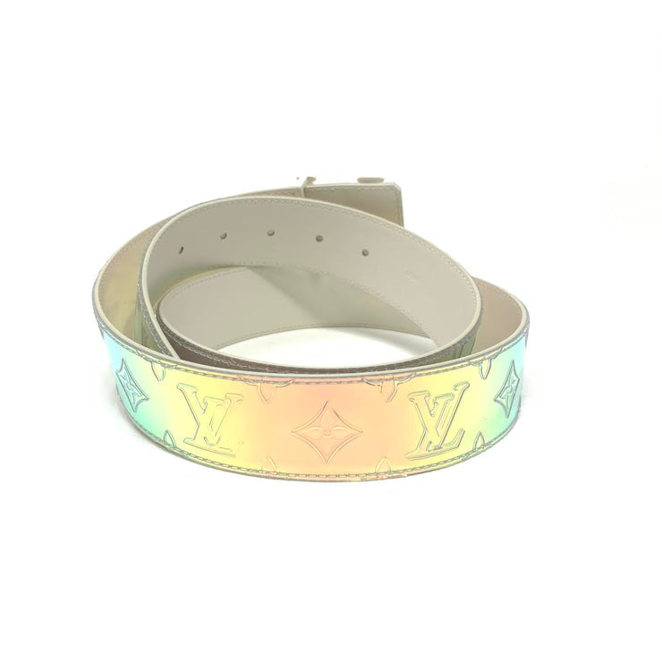 Louis Vuitton LV Shape Belt Monogram 40MM Prism in PVC with White - US