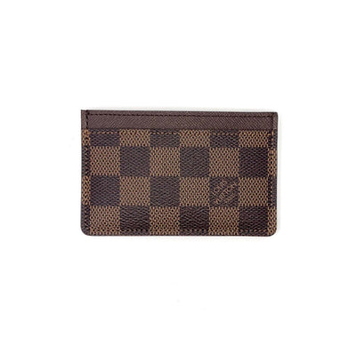 Louis Vuitton Damier Ebene Card Holder Designer Consignment From Runway With Love