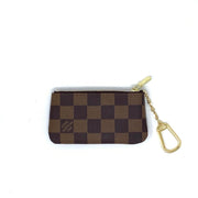 Louis Vuitton Damier Ebene Key Pouch Designer Consignment From Runway With Love 