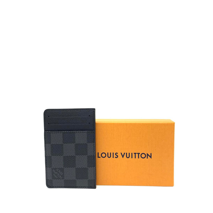 Louis Vuitton Black Damier Graphite Long Card Holder Wallet Insert 381lvs527