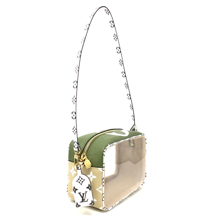 Louis Vuitton Giant Monogram Beach Pouch in Khaki Green Designer Consignment From Runway With Love