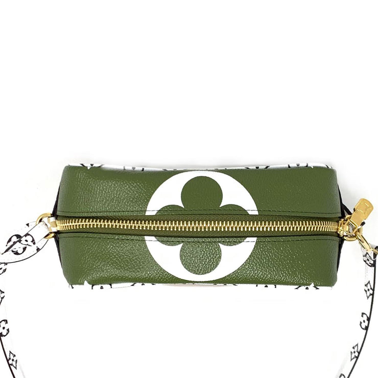 Louis Vuitton Giant Monogram Beach Pouch in Khaki Green Designer Consignment From Runway With Love