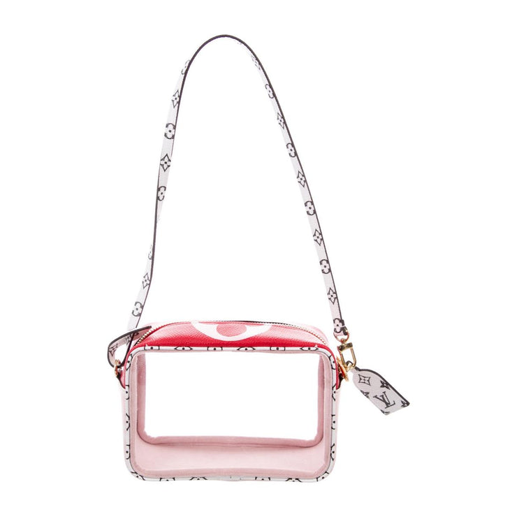 pink louis vuitton clear bag