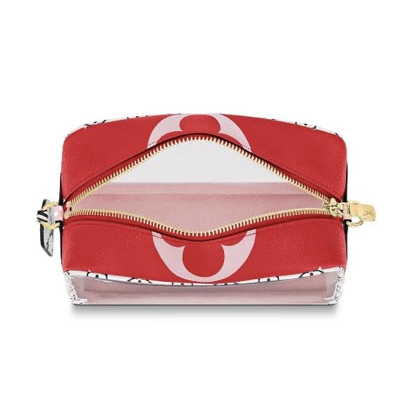 LOUIS VUITTON Monogram Giant Beach Pouch Rouge 374634