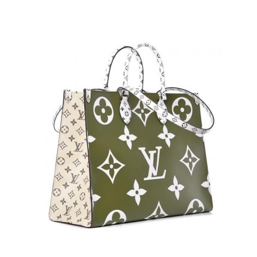 Green and white louis vuitton bag new arrivals