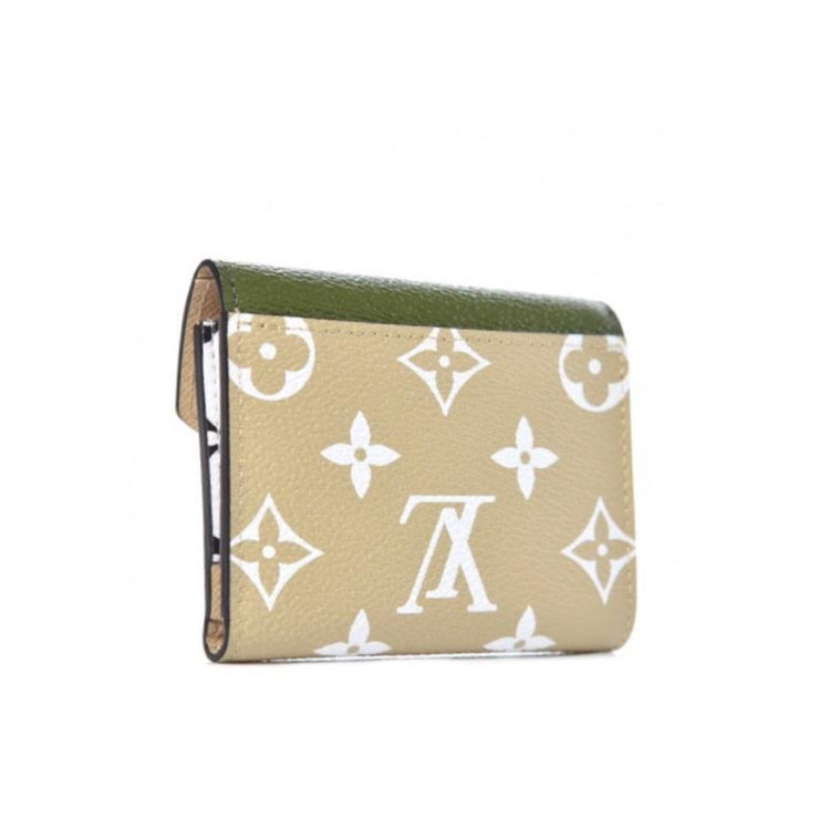 Louis Vuitton Zoe Wallet Game On White in Coated Canvas with Gold